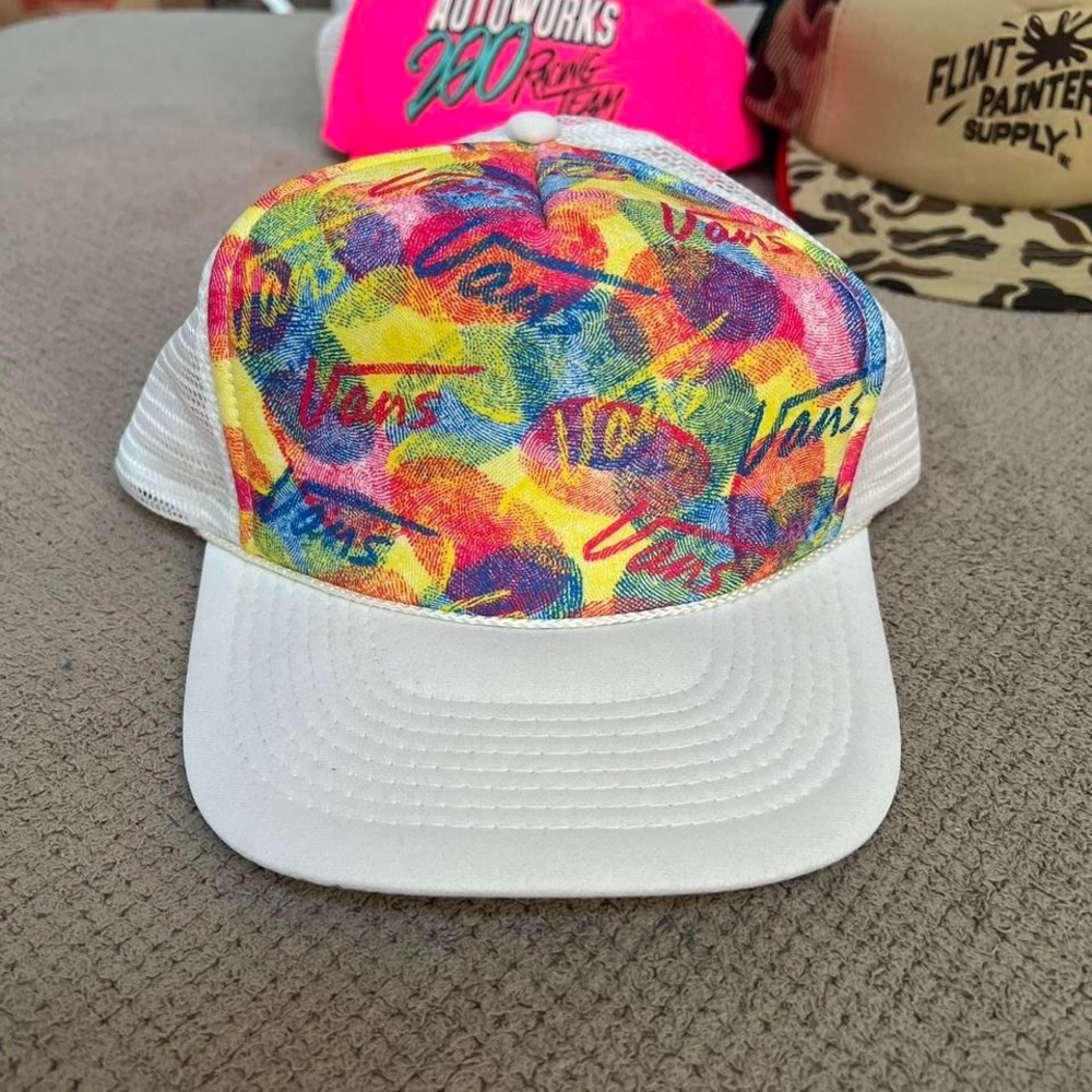 Vintage 1980s "Vans skateboards" trucker hat